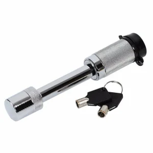 Trailer Receiver Hitch Lock Heavy Duty Chrome 5/8'' Lock Pin by Beaquicy
